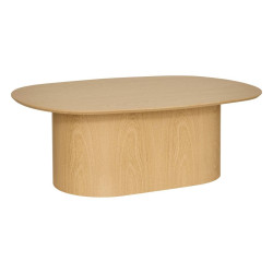 Table basse ovale Lee 100 cm MDF Atmosphera - Le Dépôt Bailleul