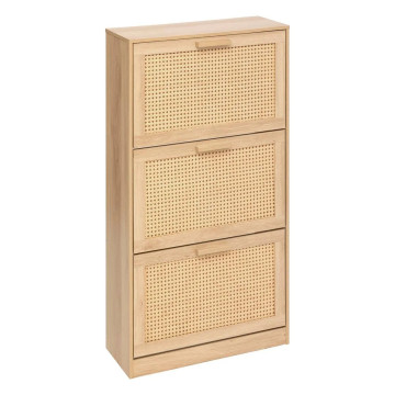 Range chaussures 3 abattants Drawy cannage 5five - Le Dépôt Bailleul