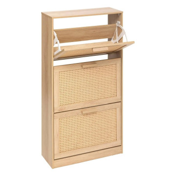 Range chaussures 3 abattants Drawy cannage 5five - Le Dépôt Bailleul