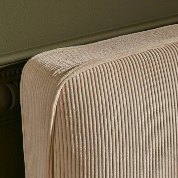 Tête de lit Wonta 163 x 101 cm velours beige Atmosphera - Le Dépôt Bailleul