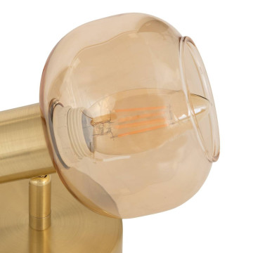 Applique 1 lampe Pilia métal doré et verre Atmosphera - Le Dépôt Bailleul