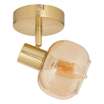 Applique 1 lampe Pilia métal doré et verre Atmosphera - Le Dépôt Bailleul