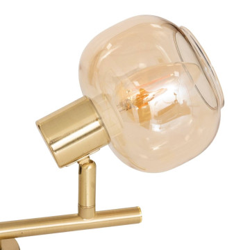 Applique 2 lampes Pilia métal doré et verre Atmosphera - Le Dépôt Bailleul