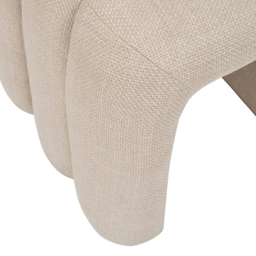 Pouf pont Sisco 43 cm tissu argile Atmosphera - Le Dépôt Bailleul