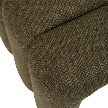 Pouf pont Sisco 43 cm tissu kaki Atmosphera - Le Dépôt Bailleul