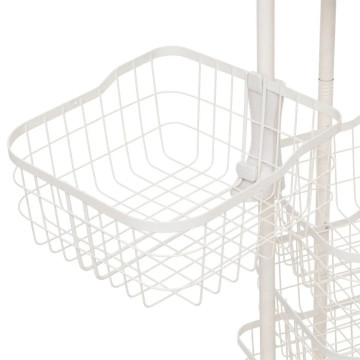Desserte 5 paniers Balm MDF et métal blanc 5five - Le Dépôt Bailleul