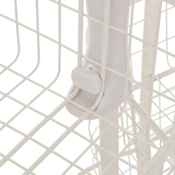 Desserte 5 paniers Balm MDF et métal blanc 5five - Le Dépôt Bailleul