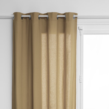 Rideau coton Anjali 135x240 cm beige Atmosphera - Le Dépôt Bailleul