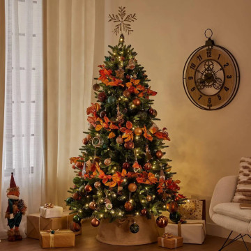 Sapin de Noël artificiel 210 cm lumineux Green Creek - Le Dépôt Bailleul