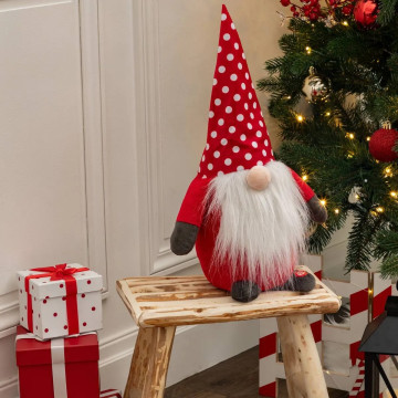 Peluche automate Gnome de Noël animé musical - Le Dépôt Bailleul