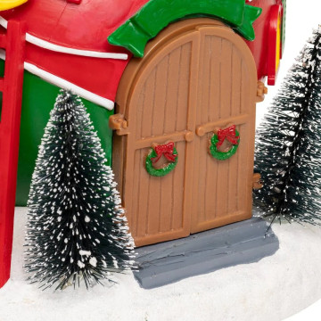 Village lumineux Maison Boule de Noël 4 LED musical animé - Le Dépôt Bailleul