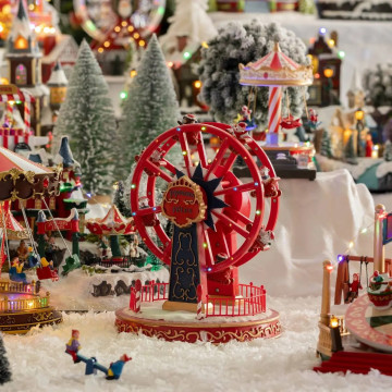 Grande Roue animée lumineuse et musicale - Le Dépôt Bailleul.