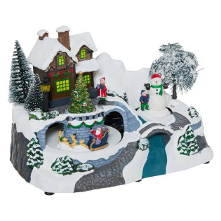 Village de Noël traineau +...