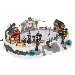 Patinoire de noël animée,...