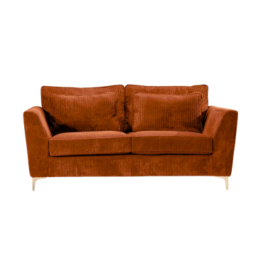 Canapé 2 places Isla velours côtelé ambre -  Le Dépôt Bailleul