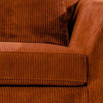 Canapé 2 places Isla velours côtelé ambre -  Le Dépôt Bailleul