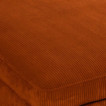 Canapé angle droit velours côtelé ambre Isla - Le Dépôt Bailleul