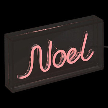 Néon LED Noël prise USB 23 cm rouge - Le Dépôt Bailleul