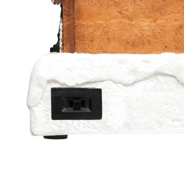 Village Noël lumineux maison pain d'épice avec enfants musical et animé - Le Dépôt Bailleul