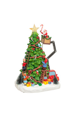Village lumineux sapin Père...