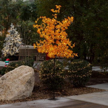 Arbre lumineux 200 cm extérieur 300 LED blanc chaud - Le Dépôt Bailleul