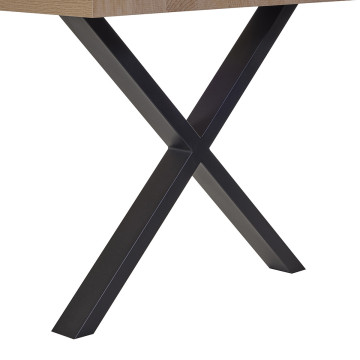 Table à manger 200 x 95 cm pieds en croix Ariel - Le Dépôt Bailleul