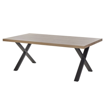 Table à manger 200 x 95 cm pieds en croix Ariel - Le Dépôt Bailleul