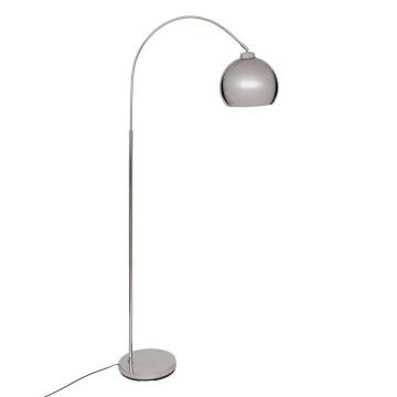 Lampadaire arc Floris haut 177 cm chrome Atmosphera - Le Dépôt Bailleul