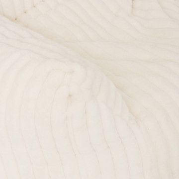 Fauteuil XL velours côtelé blanc Muzi Atmosphera - Le Dépôt Bailleul