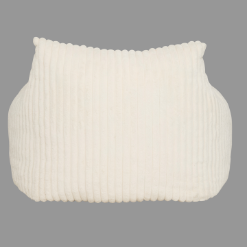 Fauteuil XL velours côtelé blanc Muzi Atmosphera - Le Dépôt Bailleul