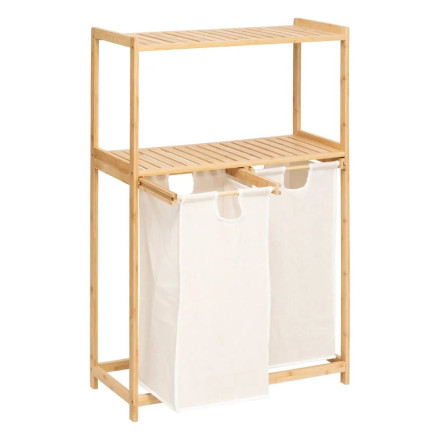 Etagère avec paniers à linge bambou Tidy Box 5five - Le Dépôt Bailleul