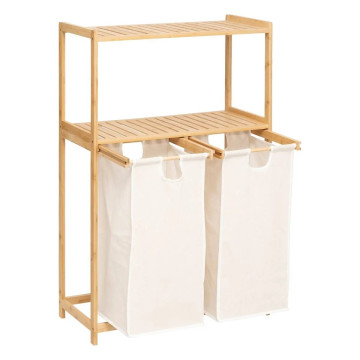 Etagère avec paniers à linge bambou Tidy Box 5five - Le Dépôt Bailleul