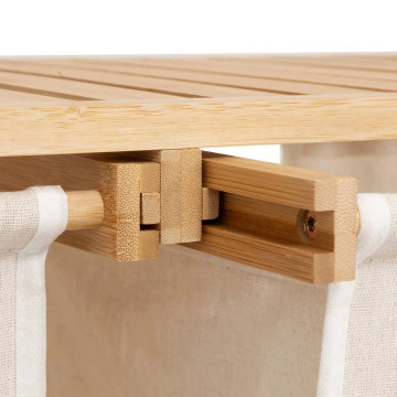 Etagère avec paniers à linge bambou Tidy Box 5five - Le Dépôt Bailleul