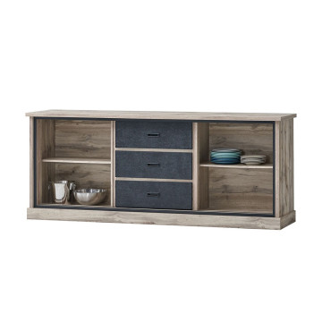 Buffet 2 portes 3 tiroirs Lena - Le Dépôt Bailleul