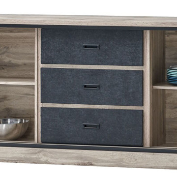 Buffet 2 portes 3 tiroirs Lena - Le Dépôt Bailleul