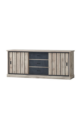 Buffet 2 portes 3 tiroirs Lena