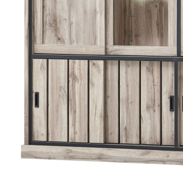 Vaisselier grand modèle Lena 6+2 portes LED - Le Dépôt Bailleul