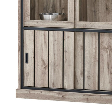 Vitrine Lena 2+2 portes coulissantes LED - Le Dépôt Bailleul