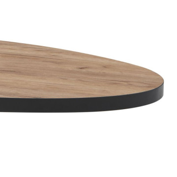 Table basse ovale 130x70 cm pieds étoile Lio - Le Dépôt Bailleul