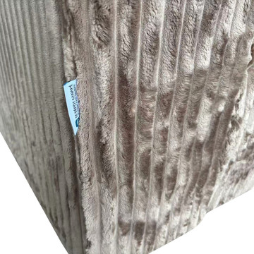 Canapé d'angle velours côtelé marron Adam - Le Dépôt Bailleul