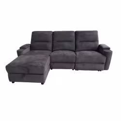 Canapé angle gauche relax électrique gris Gabin - Le Dépôt Bailleul