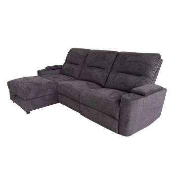 Canapé angle gauche relax électrique gris Gabin - Le Dépôt Bailleul