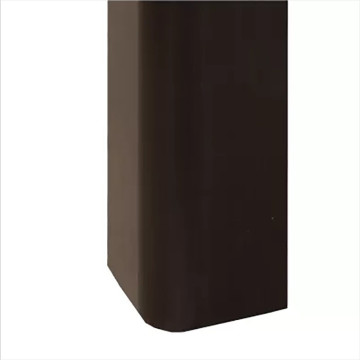 Table à manger 190 x 90 cm arrondis noir/naturel - Le Dépôt Bailleul