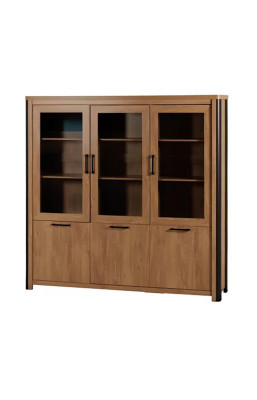 Vitrine 3+3 portes arrondis...