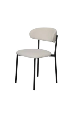 Chaise bouclette blanc...