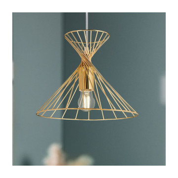 Suspension métal doré Giulia sablier Ostaria - Le Dépôt Bailleul