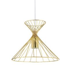 Suspension métal doré Giulia sablier Ostaria - Le Dépôt Bailleul
