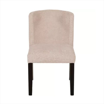 Chaise tissu sable pieds bois noir - Le Dépôt Bailleul