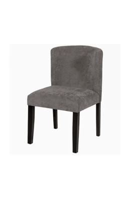 Chaise tissu chenille gris...