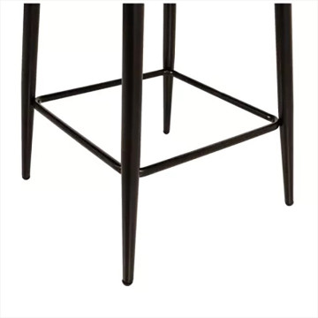 Tabouret de bar avec accoudoirs tissu beige - Le Dépôt Bailleul